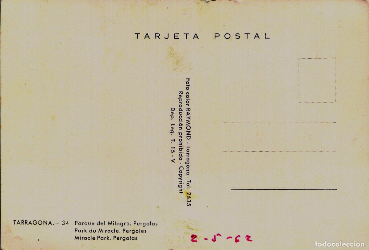 Postales: Postal de Tarragona Parque del Milagro - Foto 2