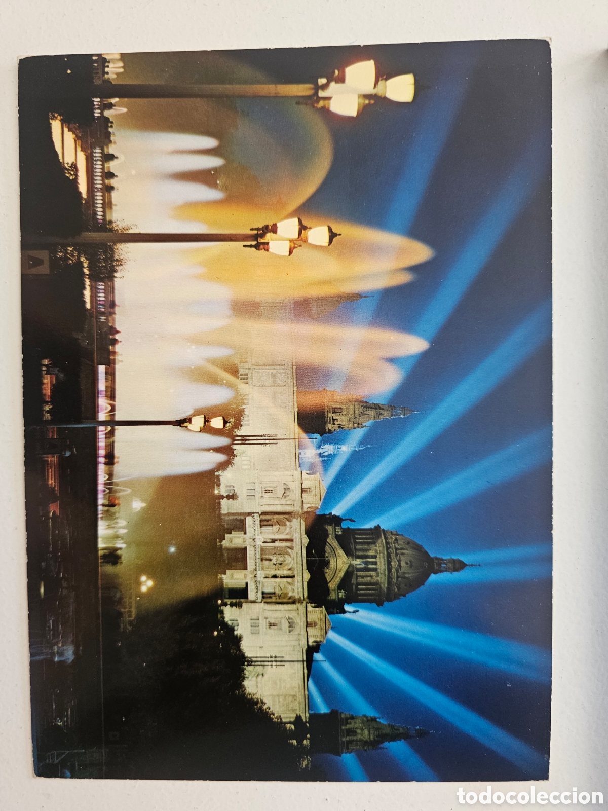 Postales: Postal Barcelona (c. 1970s) &ndash; Postales Color CYP &ndash; Tama&ntilde;o Grande (21 x 15 cm) &ndash; Fuente Luminosa y Pa