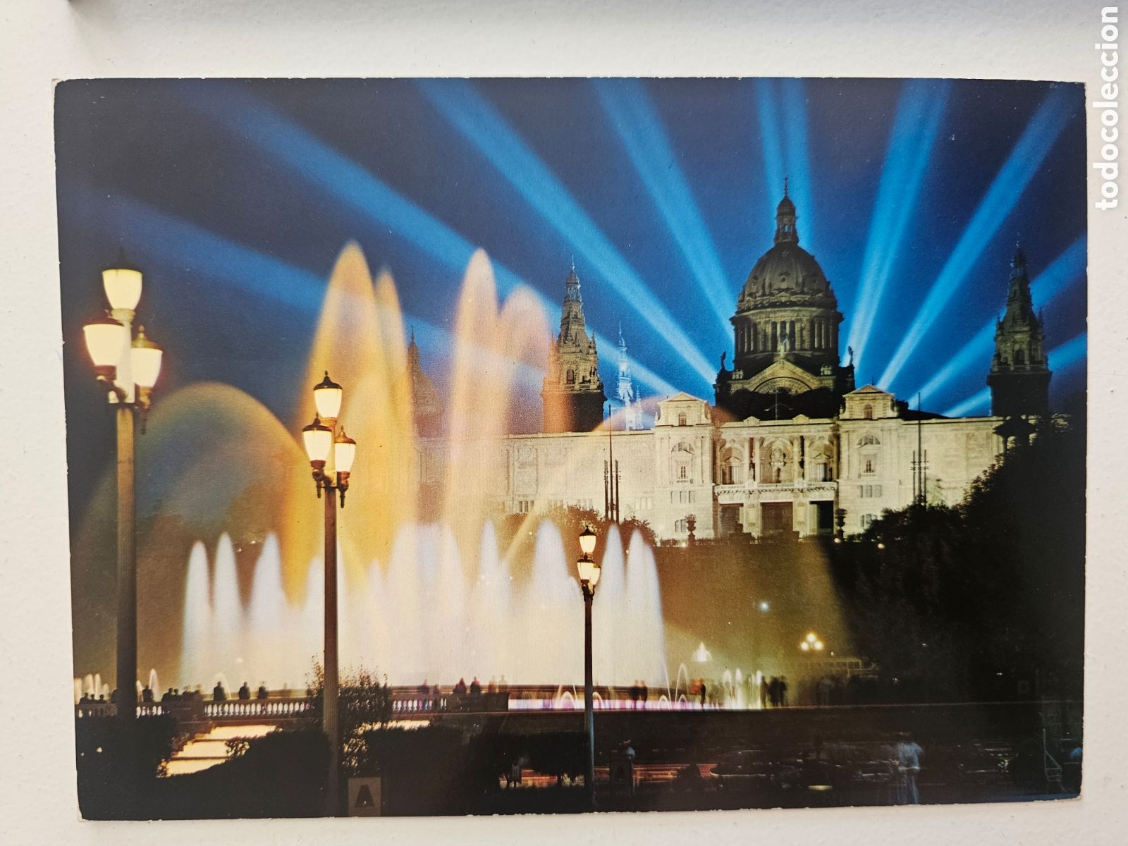 Postales: Postal Barcelona (c. 1970s) &ndash; Postales Color CYP &ndash; Tama&ntilde;o Grande (21 x 15 cm) &ndash; Fuente Luminosa y Pa