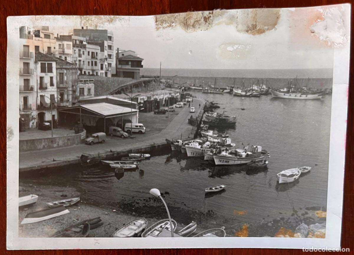 Postcards: FOTOGRAFIA DE AMETLLA DE MAR (TARRAGONA) VISTA P&Agrave;RCIAL DEL PUERTO, FOTO DE PRENSA, 1974, MIDE 12,5 X