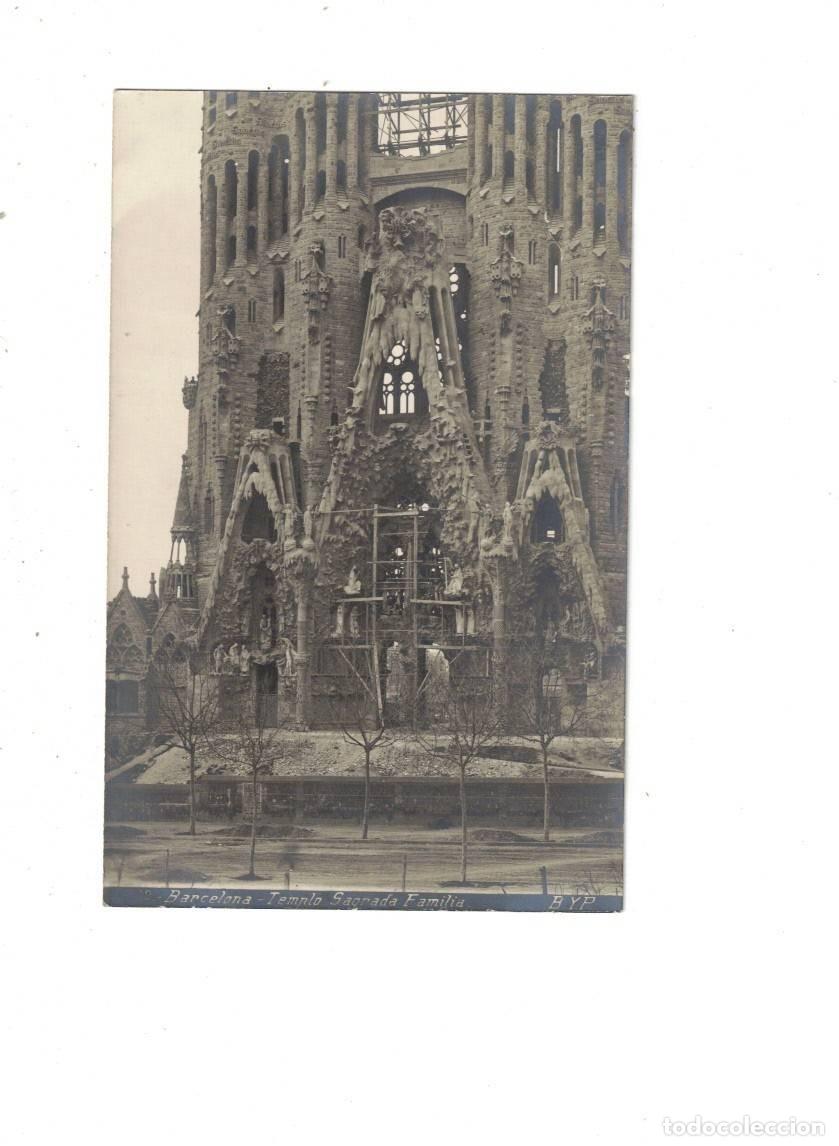 Postales: BARCELONA . TEMPLO SAGRADA FAMILIA. BYP N&ordm; 32