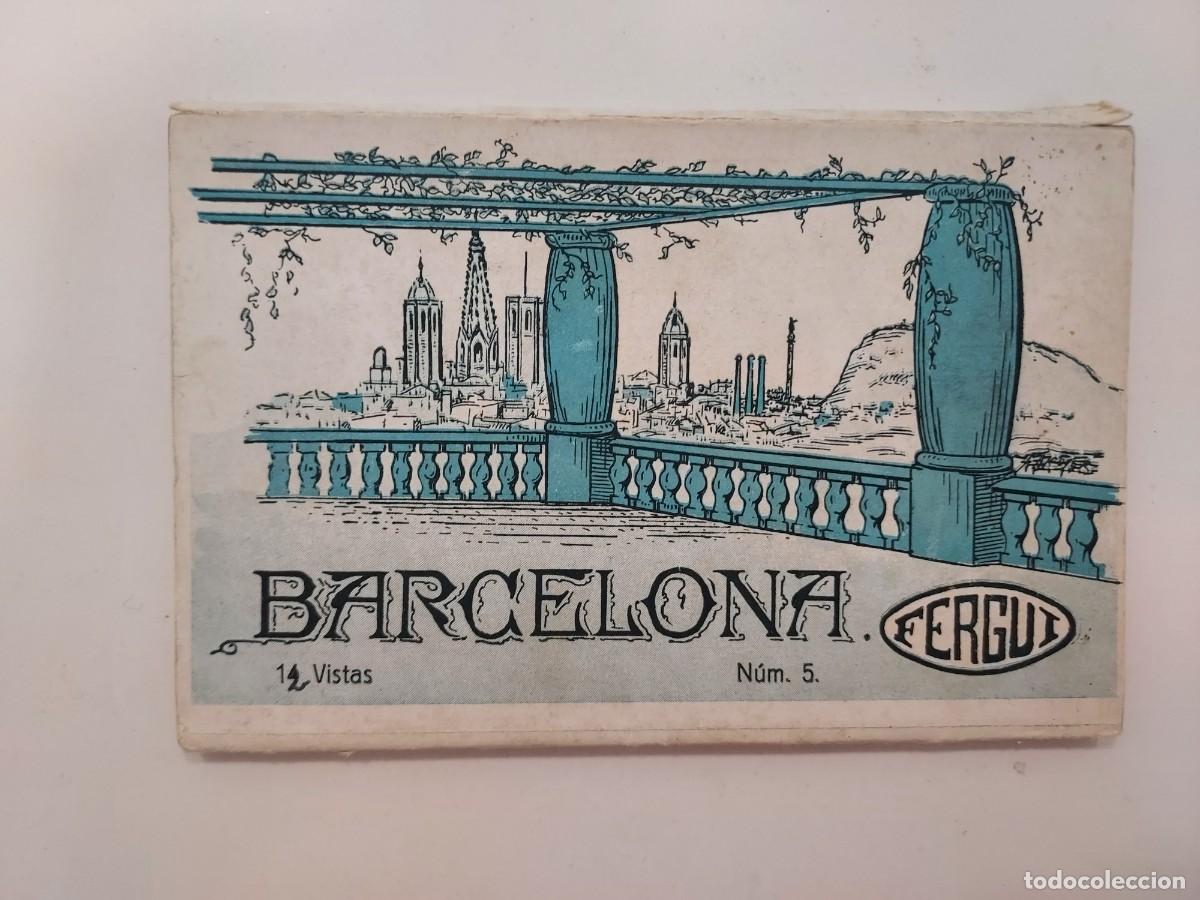 Cartoline: BLOC POSTALES ACORDEON. BARCELONA 12 VISTAS. FERGUI. NUM. 5. CA. 1920 1930