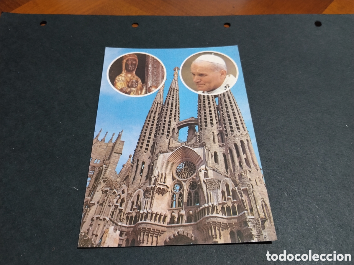 Postales: Postal Barcelona visita del Papa Juan Pablo ll sagrada familia