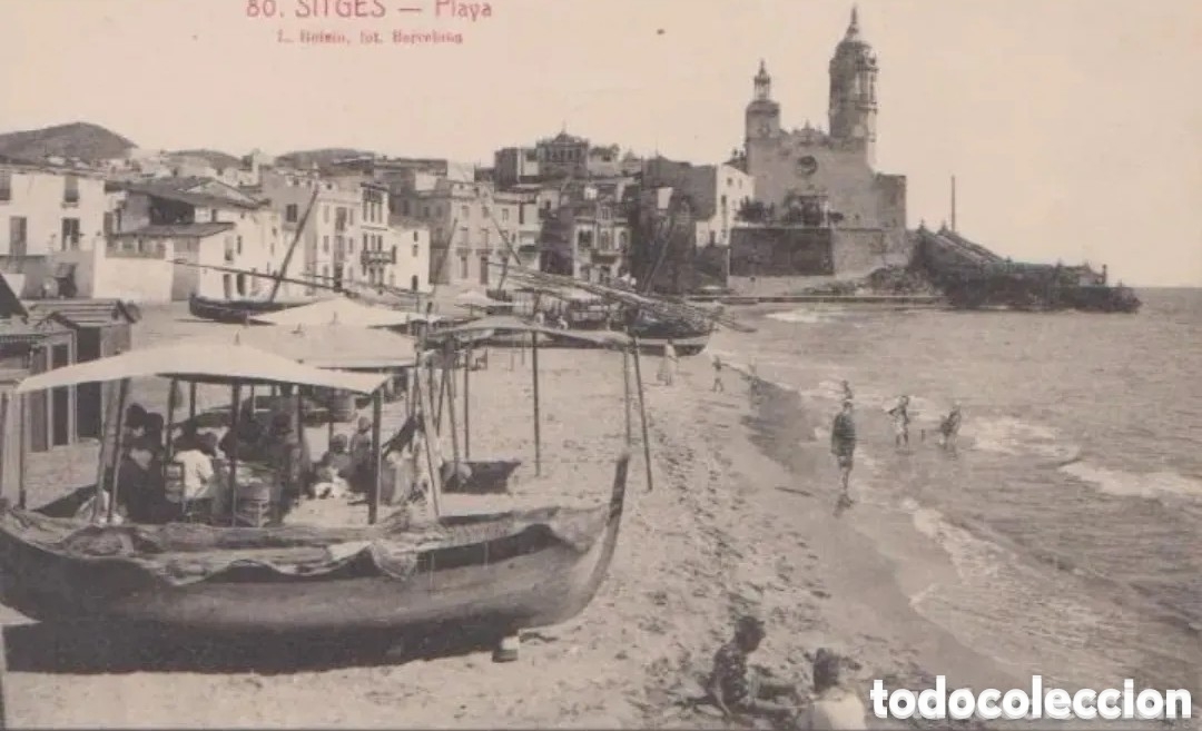 Postales: SITGES (BARCELONA) - PLAYA - L. ROISIN FOT. BARCELONA