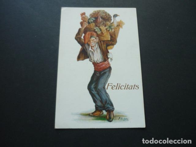 Postales: CATALU&Ntilde;A PAGES TIPO CATALAN FELICITATS POSTAL IBA&Ntilde;EZ ILUSTRADOR