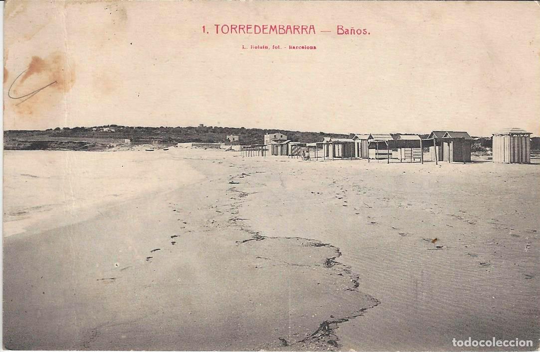 Postales: Torredembarra antigua postal n&ordm; 1 Ba&ntilde;os. L.Roisin