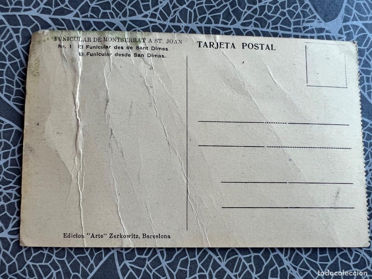 Postales: MONTSERRAT FUNICULAR ZERKOWITZ TARJETA POSTAL - Foto 2