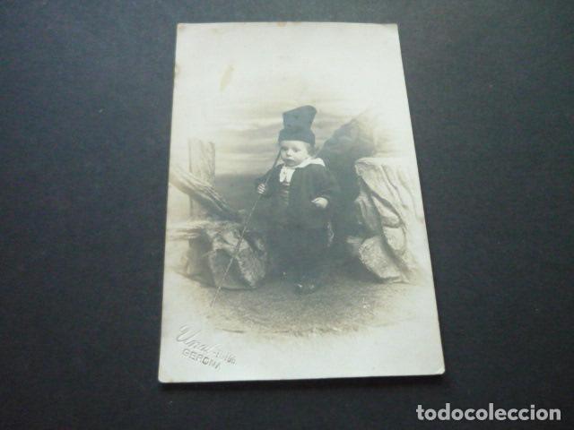 Postkarten: GERONA UNAL FOTOGRAFO RETRATO DE NI&Ntilde;O VESTIDO DE PAYES POSTAL FOTOGRAFICA