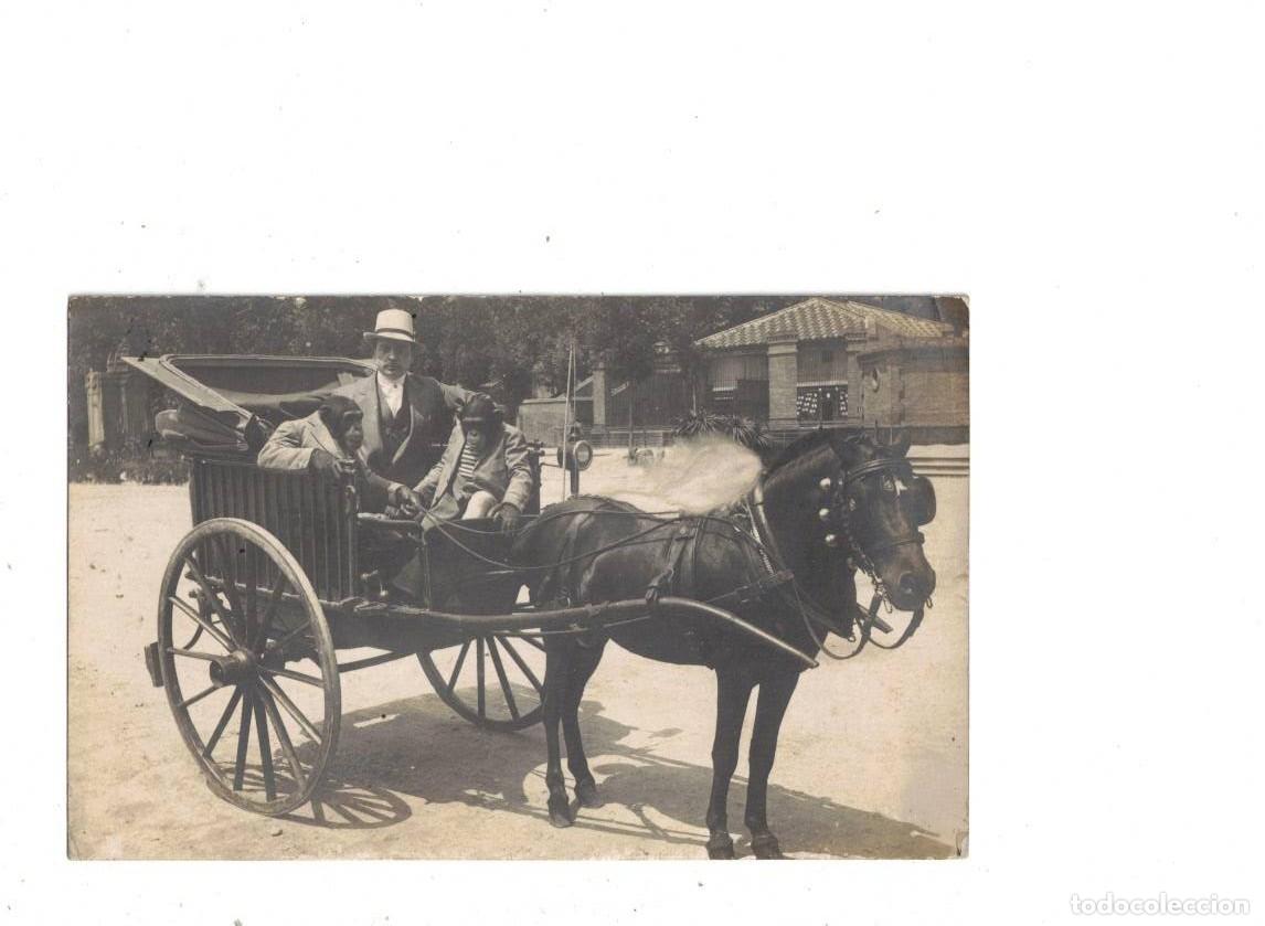 Postales: BARCELONA. COCHE DE CABALLOS. CLICH&Eacute; ANTONIETTI