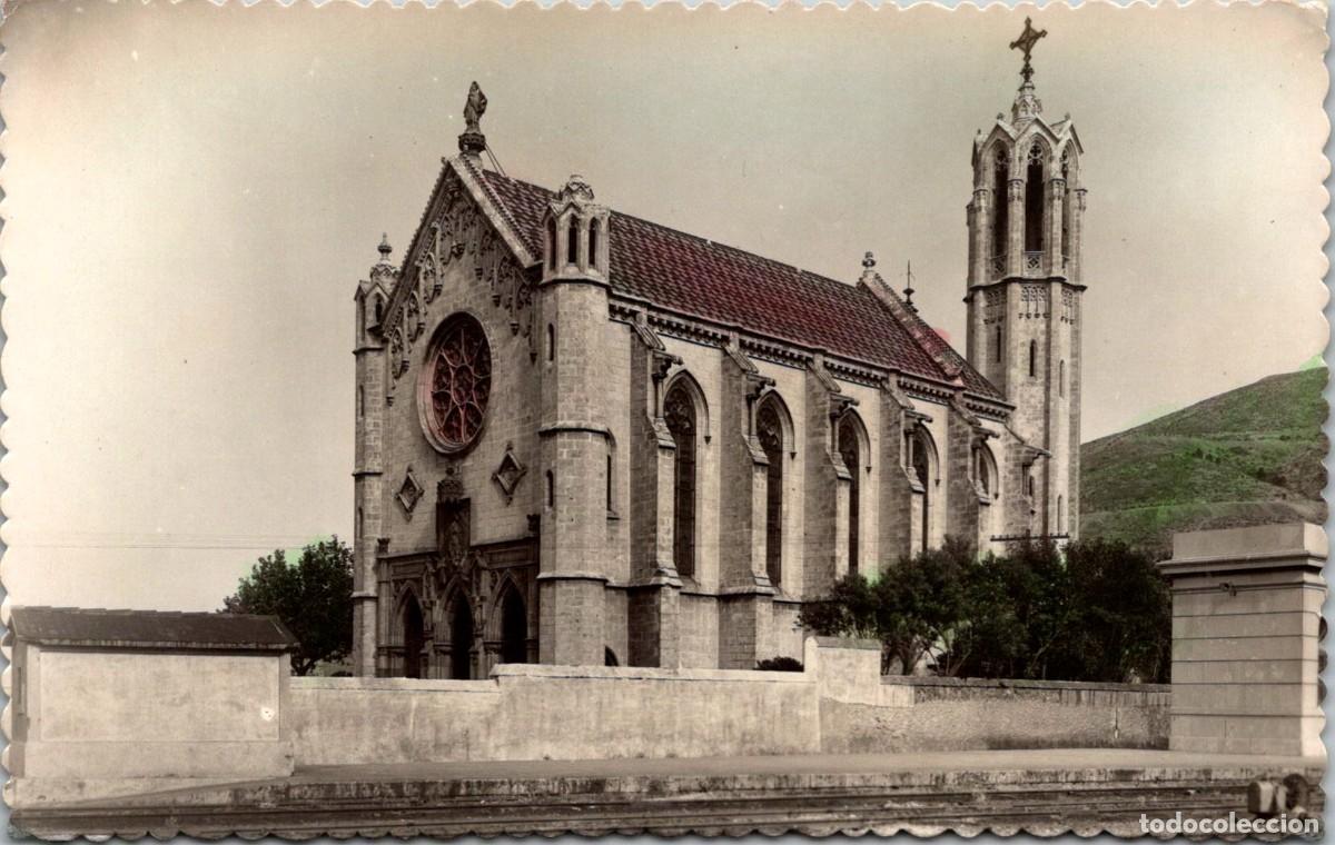 Postales: Port Bou - Iglesia de Santa Mar&iacute;a - Garc&iacute;a Garrabella 2 - Coloreada - 140x89mm