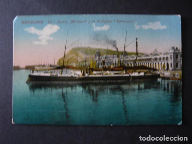 Postkarten: BARCELONA PUERTO MONTJUICH Y EL CA&Ntilde;ONERO TEMERARIO
