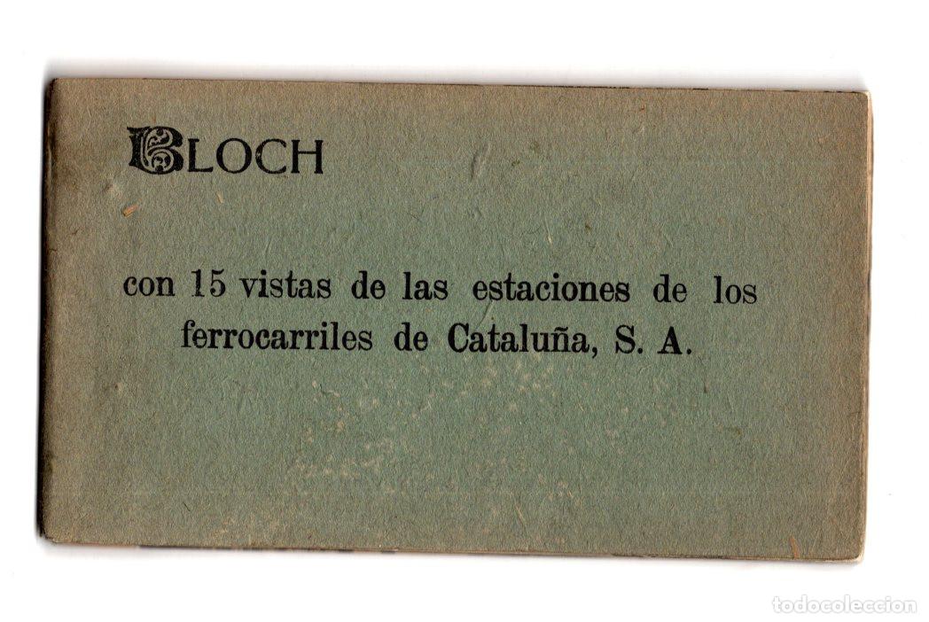 Postkarten: BLOC POSTALES ILUSTRADAS 15 VISTAS DE LAS ESTACIONES DE LOS FERROCARRILES DE CATALU&Ntilde;A, S. A.