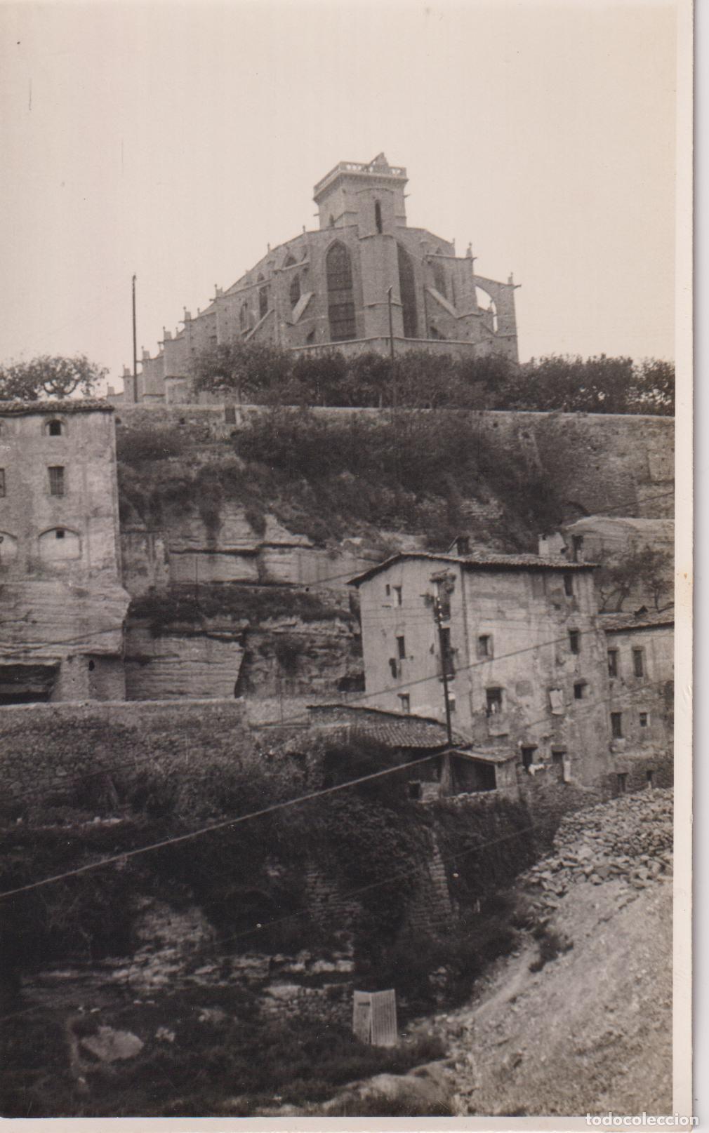 Postales: MANRESA, LA SEU, LA COLEGIATA BAS&Iacute;LICA DE SANTA MAR&Iacute;A DE LA AURORA &ndash; DORSO EN BLANCO