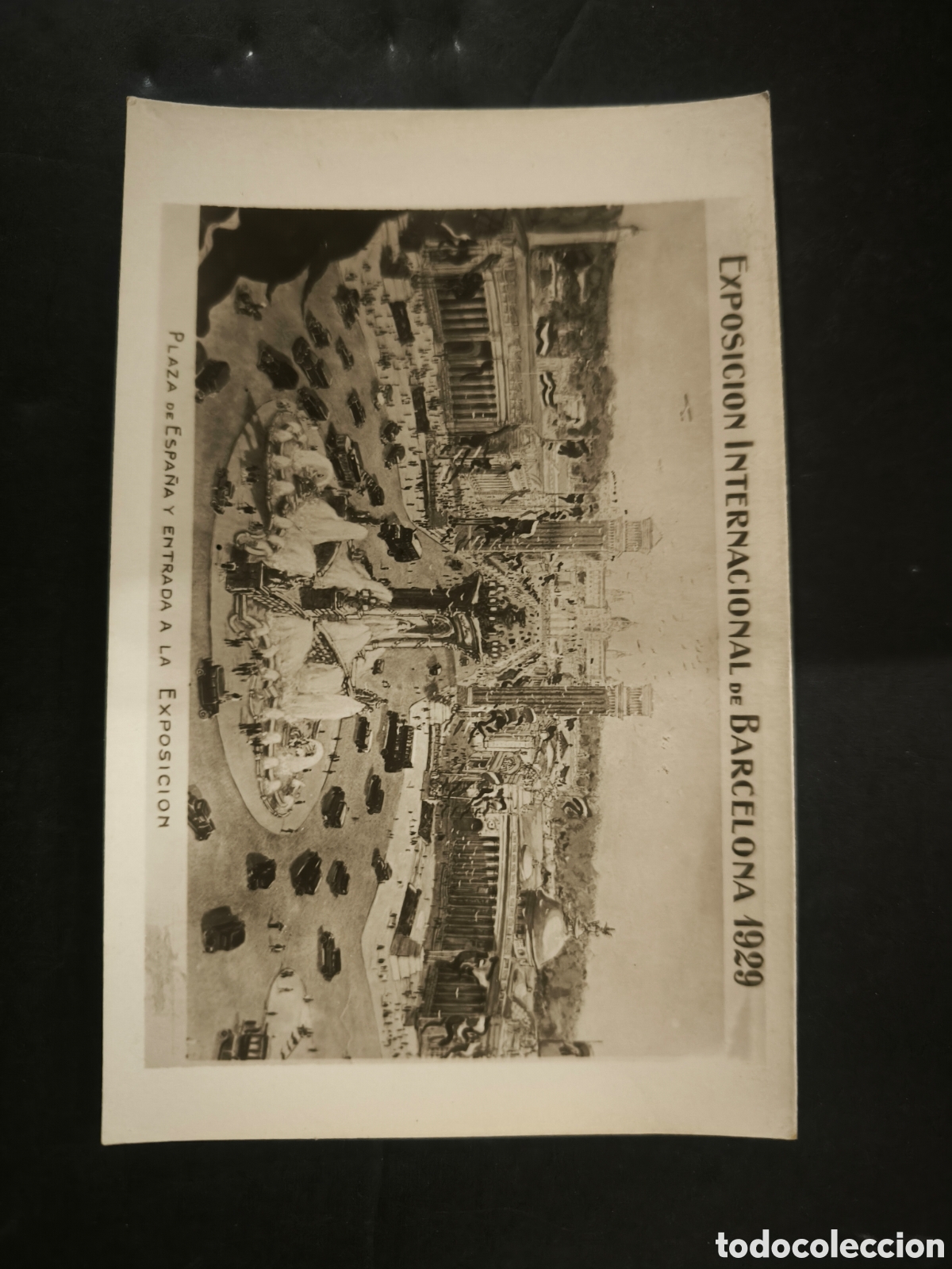 Postales: Postal Exposici&oacute;n internacional de Barcelona 1929. Plaza de Espa&ntilde;a.