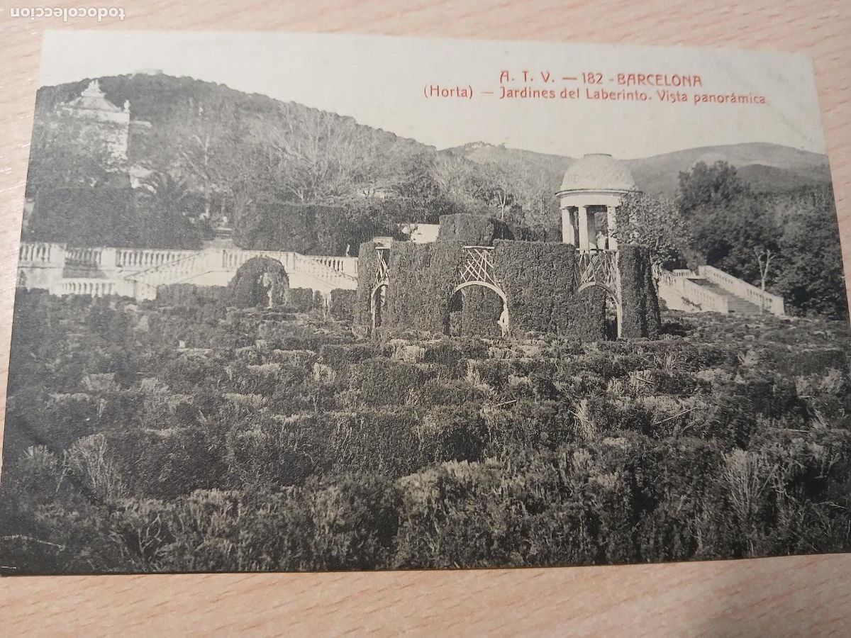 Postales: postal barcelona, horta jardines del laberinto, vista panoramica, atv 182