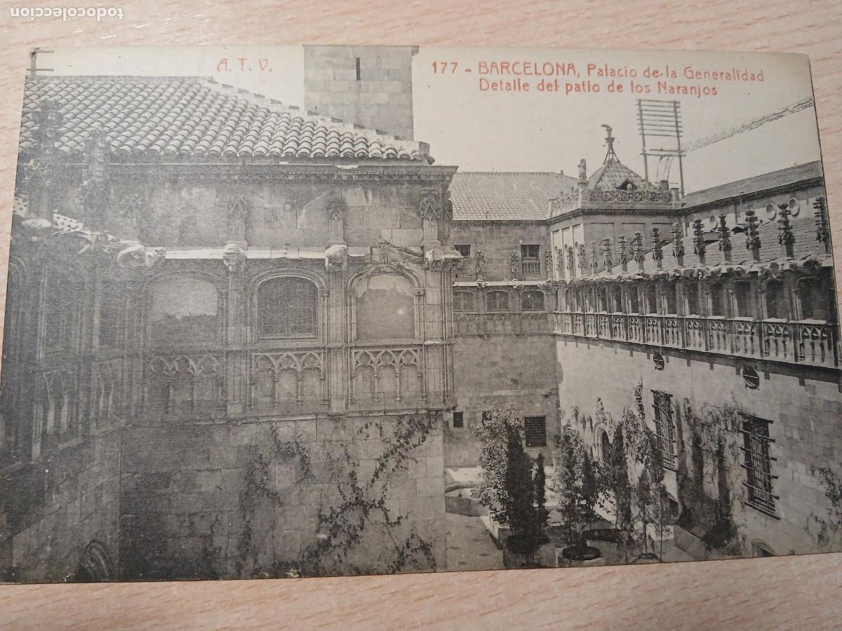 Postales: postal barcelona, palacio de la generalidad, detalle del patio de los naranjos, atv 177