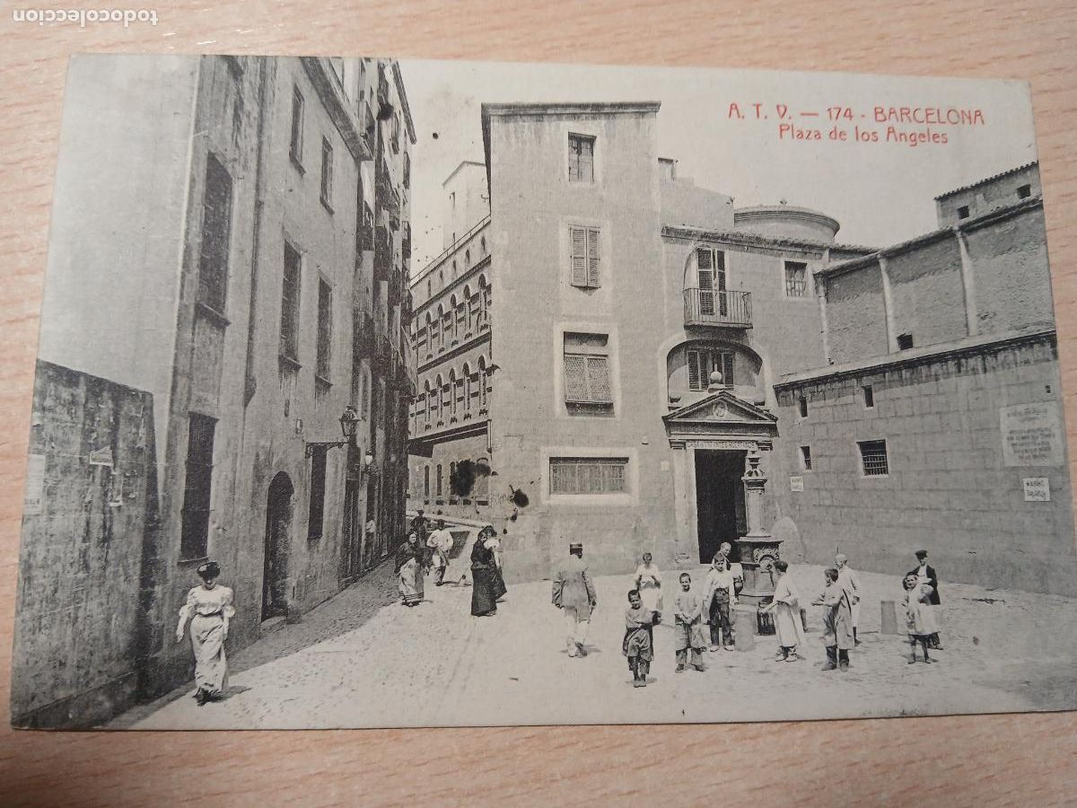 Postales: postal barcelona, plaza de los angeles, atv 174