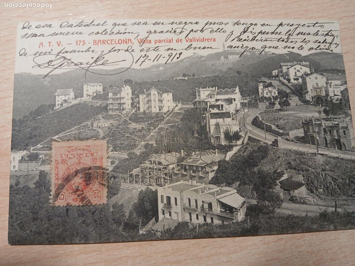 Postales: postal barcelona, vallvidrera, vista parcial, atv 173