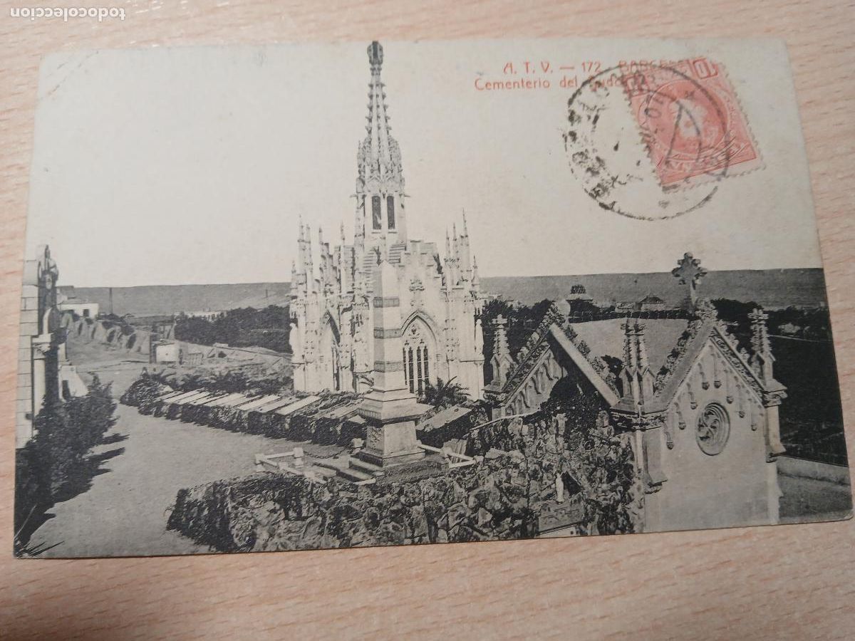 Postales: postal barcelona, cementerio del sudoeste, atv 172