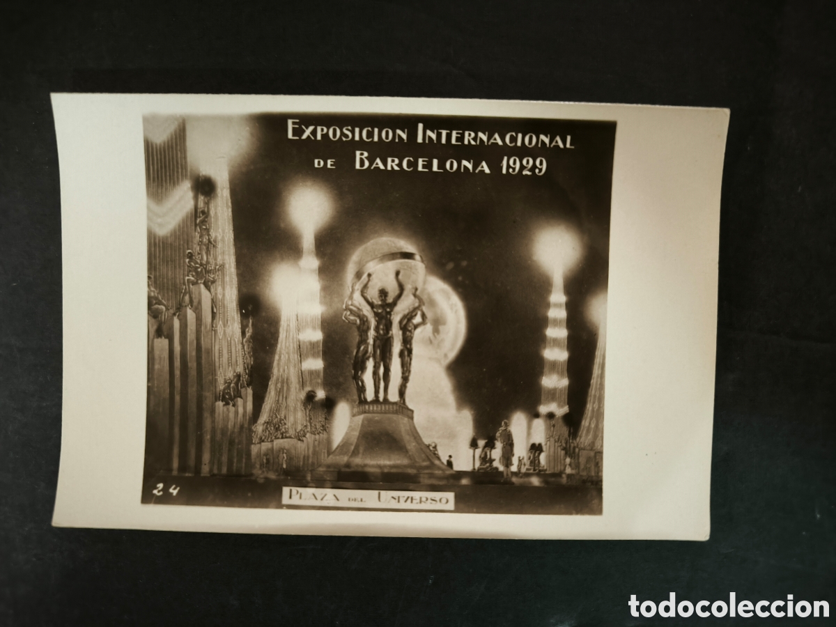 Postales: Postal Exposici&oacute;n internacional de Barcelona 1929. Plaza del Universo.