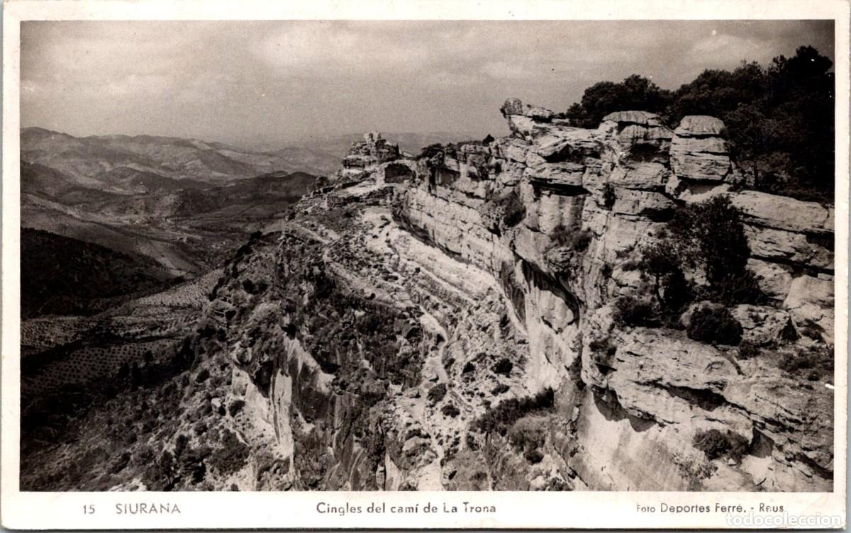 Postales: Siurana - Cingles del cam&iacute; de La Trona - Foto Deportes Ferr&eacute;, Reus n&ordm; 15 - 141x88mm