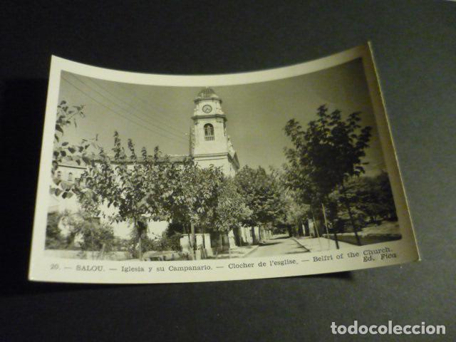 Postcards: SALOU TARRAGONA IGLESIA Y SU CAMPANARIO