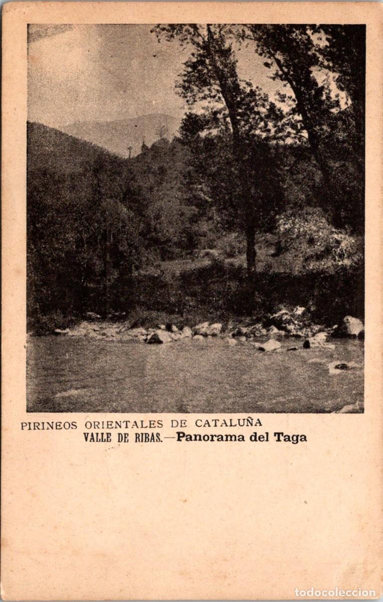 Postales: Pirineos Orientales de Catalu&ntilde;a - Valle de Ribas - Panorama del Taga - Imp. La Editorial - 143x91mm