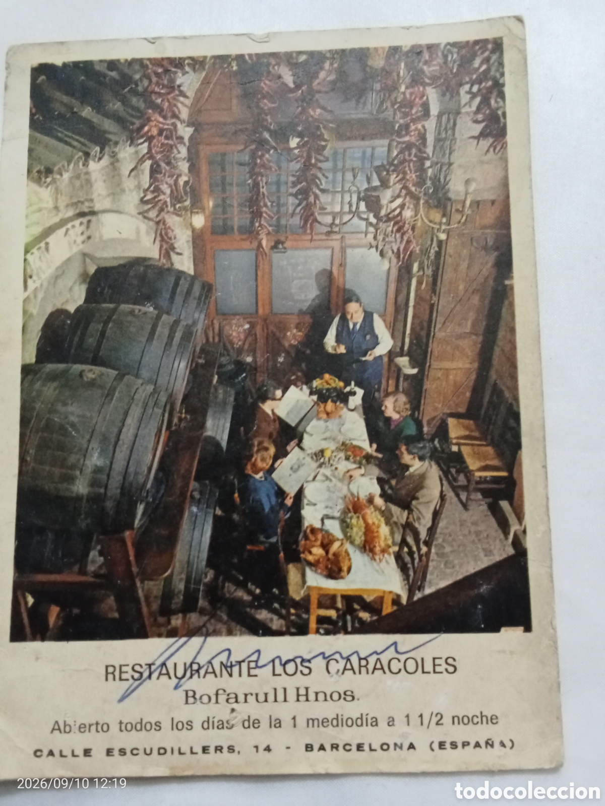 Postcards: Antigua Postal Restaurante los Caracoles