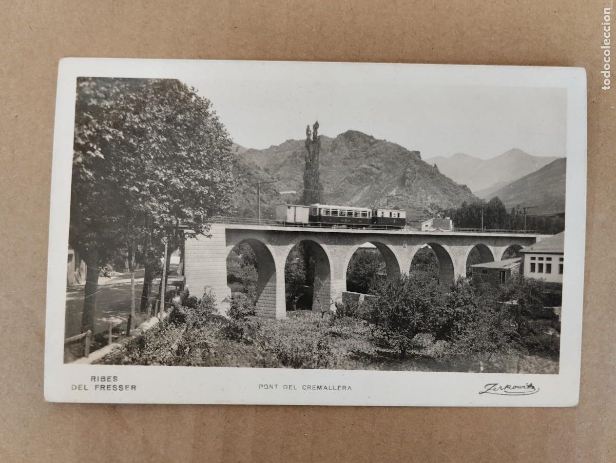 Postais: POSTAL FOTOGRAFICA RIBES DE FRESSER. PONT DEL CREMALLERA. (ZERKOWITZ)