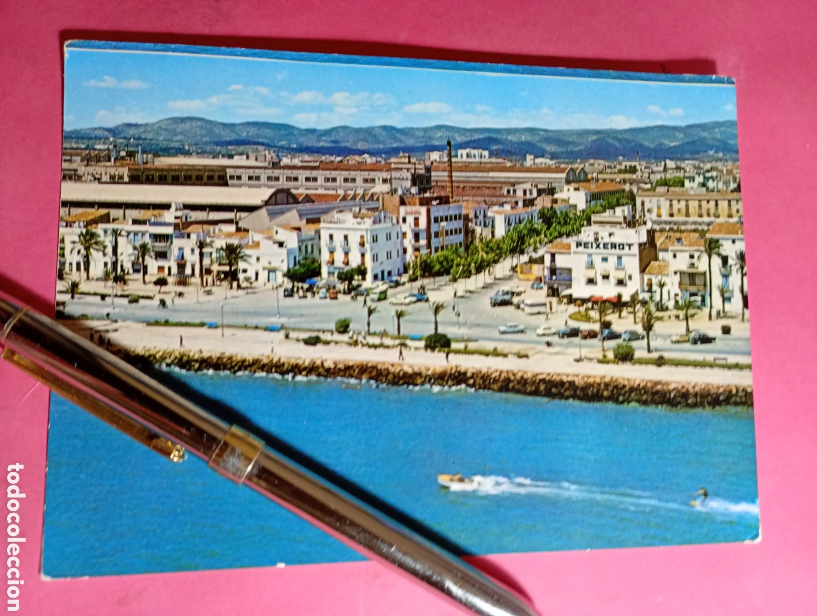 Postales: VILLANUEVA Y LA GELTRU COLOR CIRCUIADA DERALLE PASEO MARITIMO