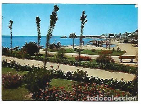 Postales: JARDIN JUNTO A LA PLAYA.- BLANES