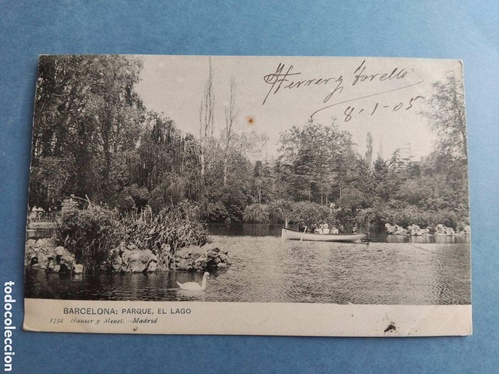Postales: Postal Barcelona. Parque, el lago