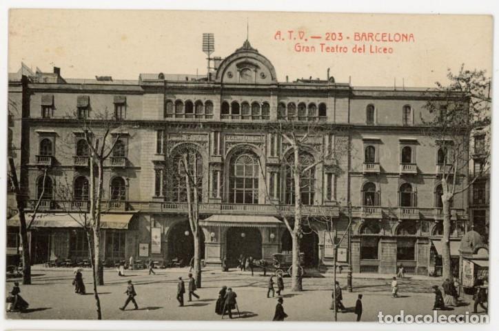 Postales: a11406 Barcelona Gran Teatro Del Liceo Atv N&ordm;203 circulada 1927