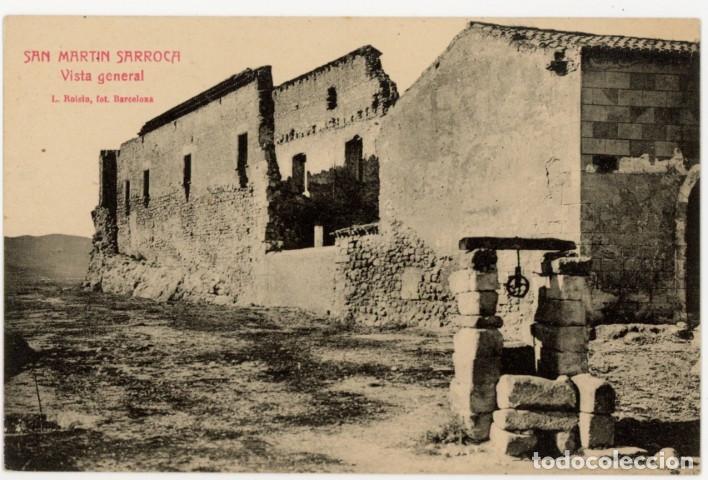 Postales: a11412 Sant Marti Sarroca Vista General Roisin escrita