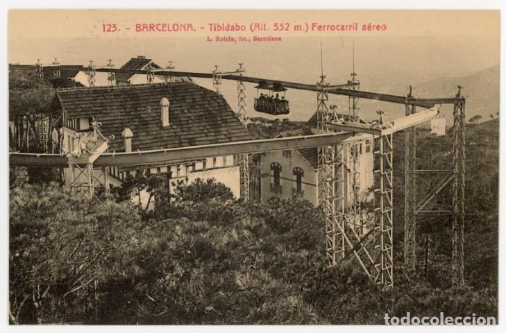 Postales: a11416 Barcelona Tibidabo Ferrocarril Aereo Roisin N&ordm;123 sc