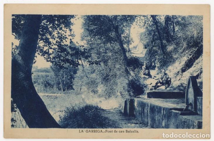 Postales: a11421 La Garriga Font De Can Balcellls Roisin circulada a&ntilde;os 30