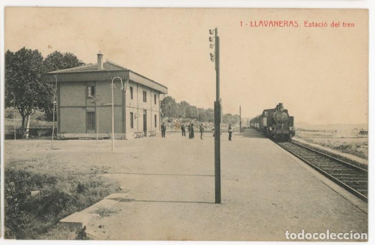 Postales: a11432 Llavaneres Estacio Del Tren Thomas N&ordm;1 circulada 1916