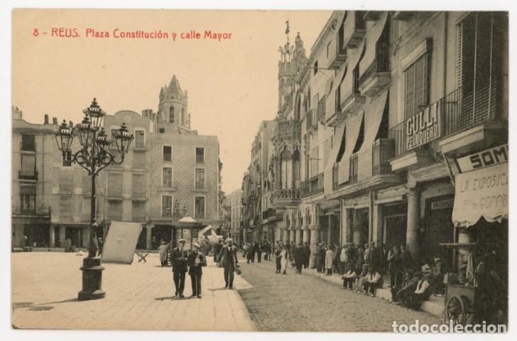 Postales: a11442 4116 Reus Plaza Constitucion Y Calle Mayor Thomas N&ordm;8 sc animada guilli peluquero