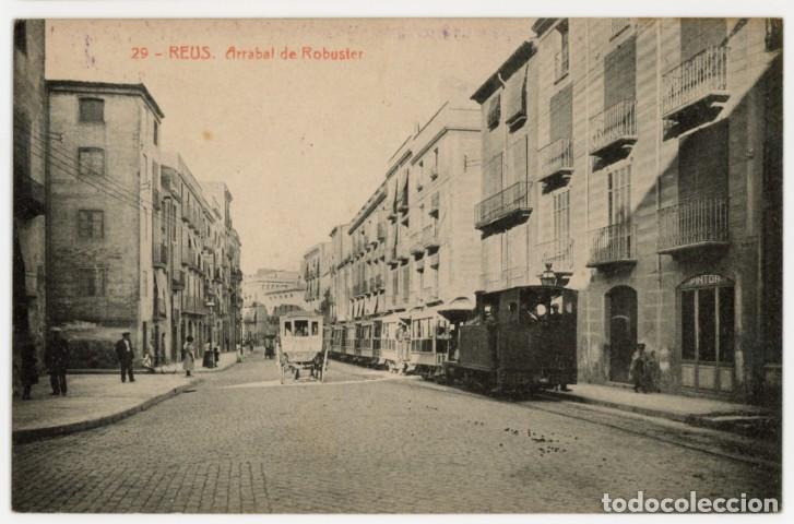 Postales: a11444 4137 Reus Arrabal De Robuster Thomas N&ordm;29 sc tranvia vapor