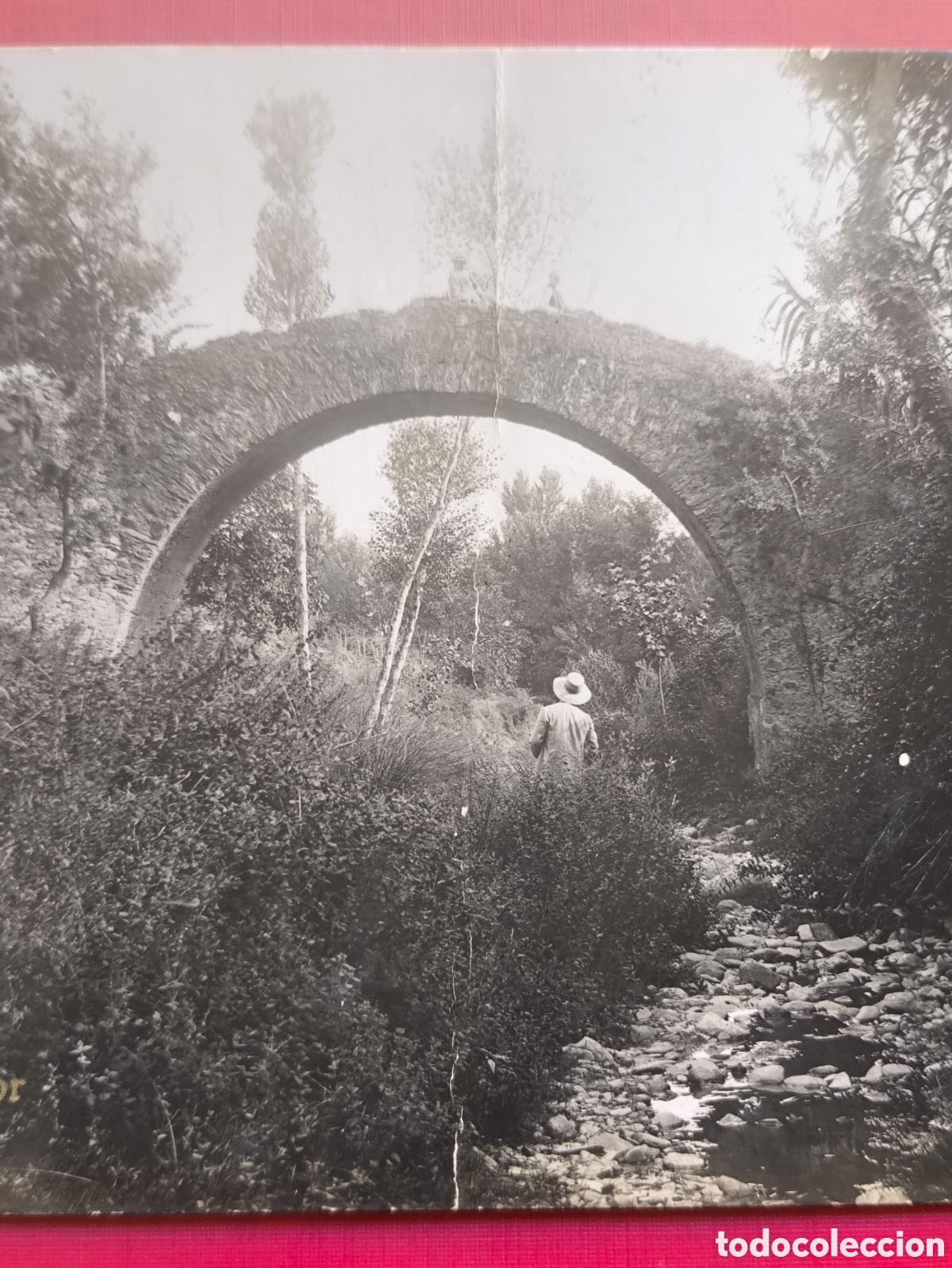 Postales: SANT PERE DE VILAMAJOR PONT ROM&Agrave; POSTAL FOTOGR&Aacute;FICA ED. LUIS BARTRINA VALL&Egrave;S C. 1920