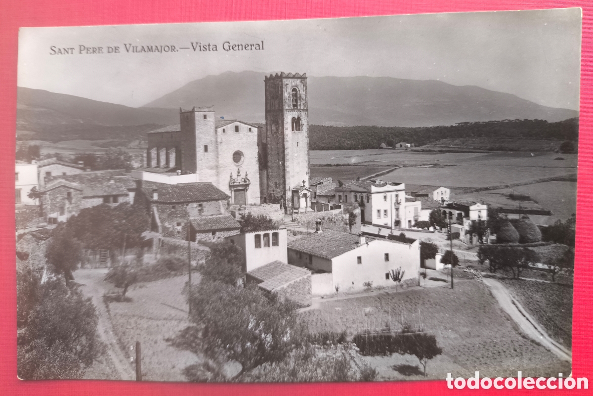 Postales: SANT PERE DE VILAMAJOR VISTA GENERAL POSTAL FOTOGR&Aacute;FICA VALL&Egrave;S C. 1920