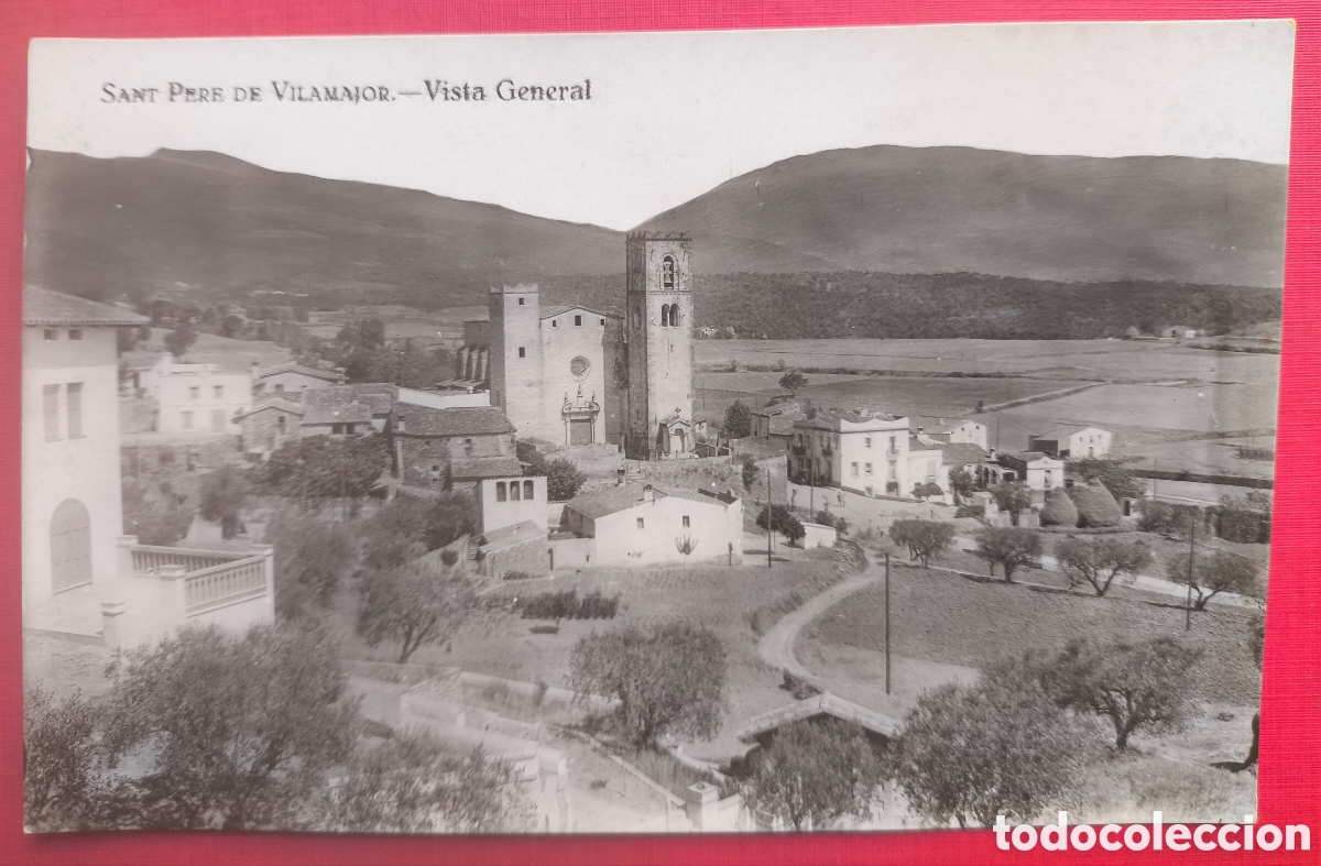 Cartes Postales: SANT PERE DE VILAMAJOR VISTA GENERAL POSTAL FOTOGR&Aacute;FICA VALL&Egrave;S C. 1920