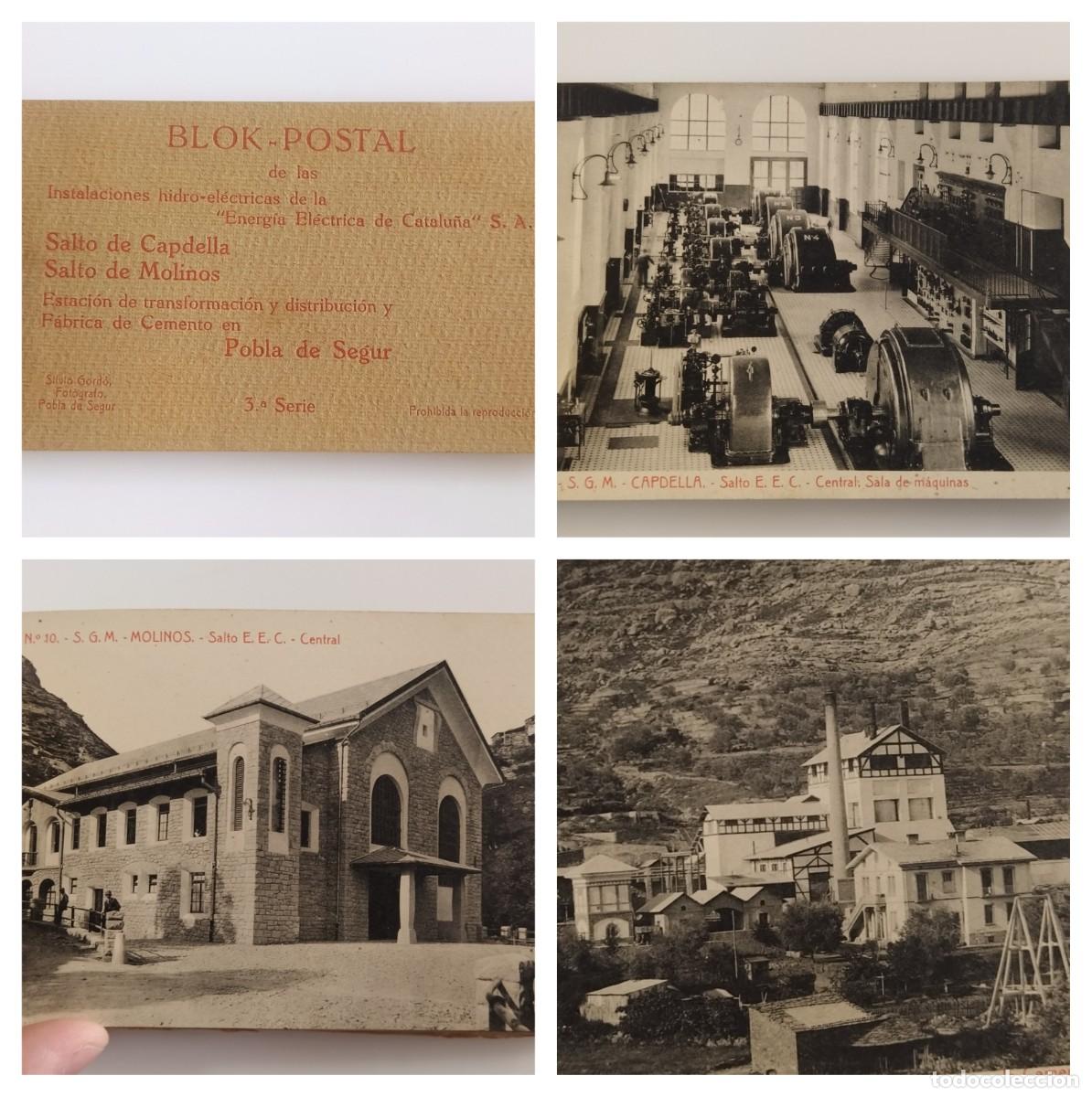 Postales: SALTO DE CAPDELLA, MOLINOS, ESTACION Y FABRICA CEMENTO POBLA DE SEGUR -BLOC DE 20 POSTALES-(116.721)