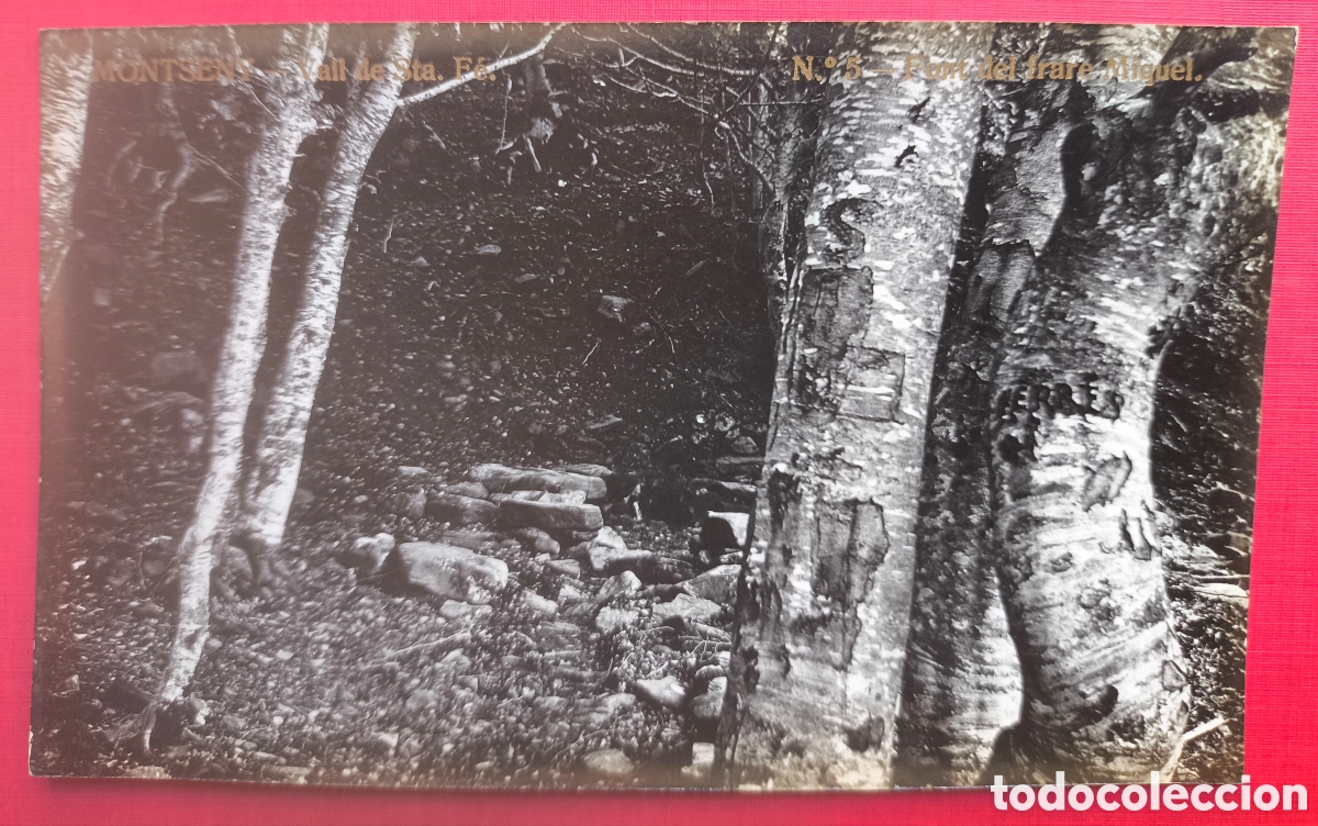 Postales: MONTSENY VALL STA. F&Eacute; FONT FRARE MIQUEL POSTAL FOTOGR&Aacute;FICA C. 1920