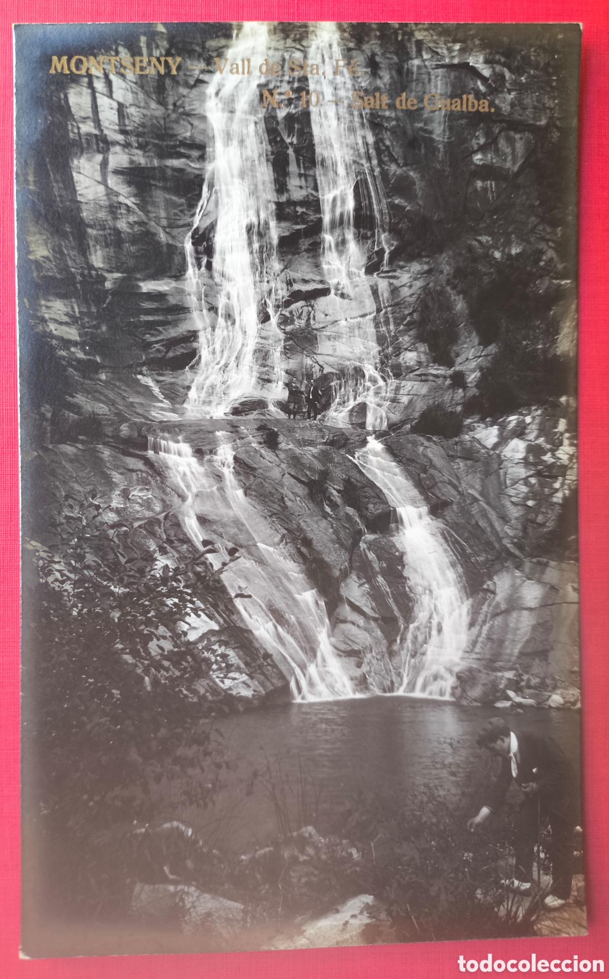 Postales: MONTSENY VALL STA. F&Eacute; SALT DE GUALBA POSTAL FOTOGR&Aacute;FICA C. 1920