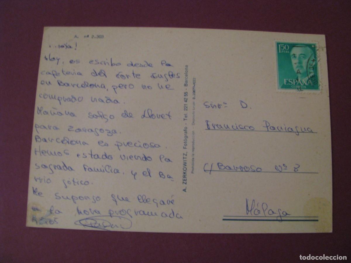 Postales: POSTAL DE BARCELONA. ZERKOWITZ. CIRCULADA - Foto 2