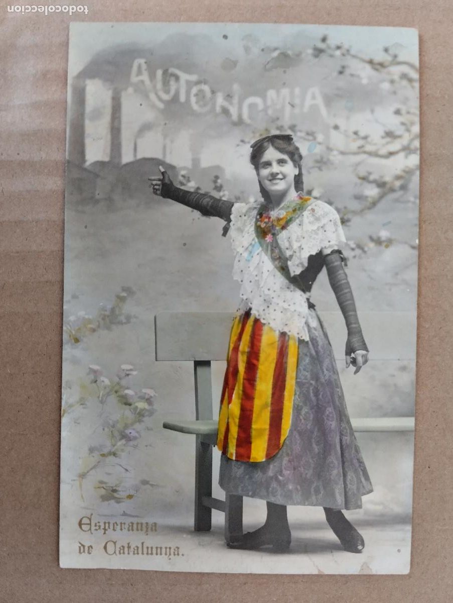Cartoline: POSTAL CATALANISTA-ESPERANSA DE CATALUNYA.AUTONOMIA.LUIS BARTRINA