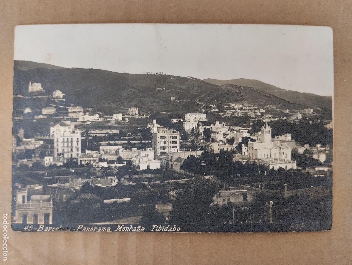 Cartoline: BARCELONA PANORAMA TIBIDABO 45 POSTAL FOTOGRAFICA