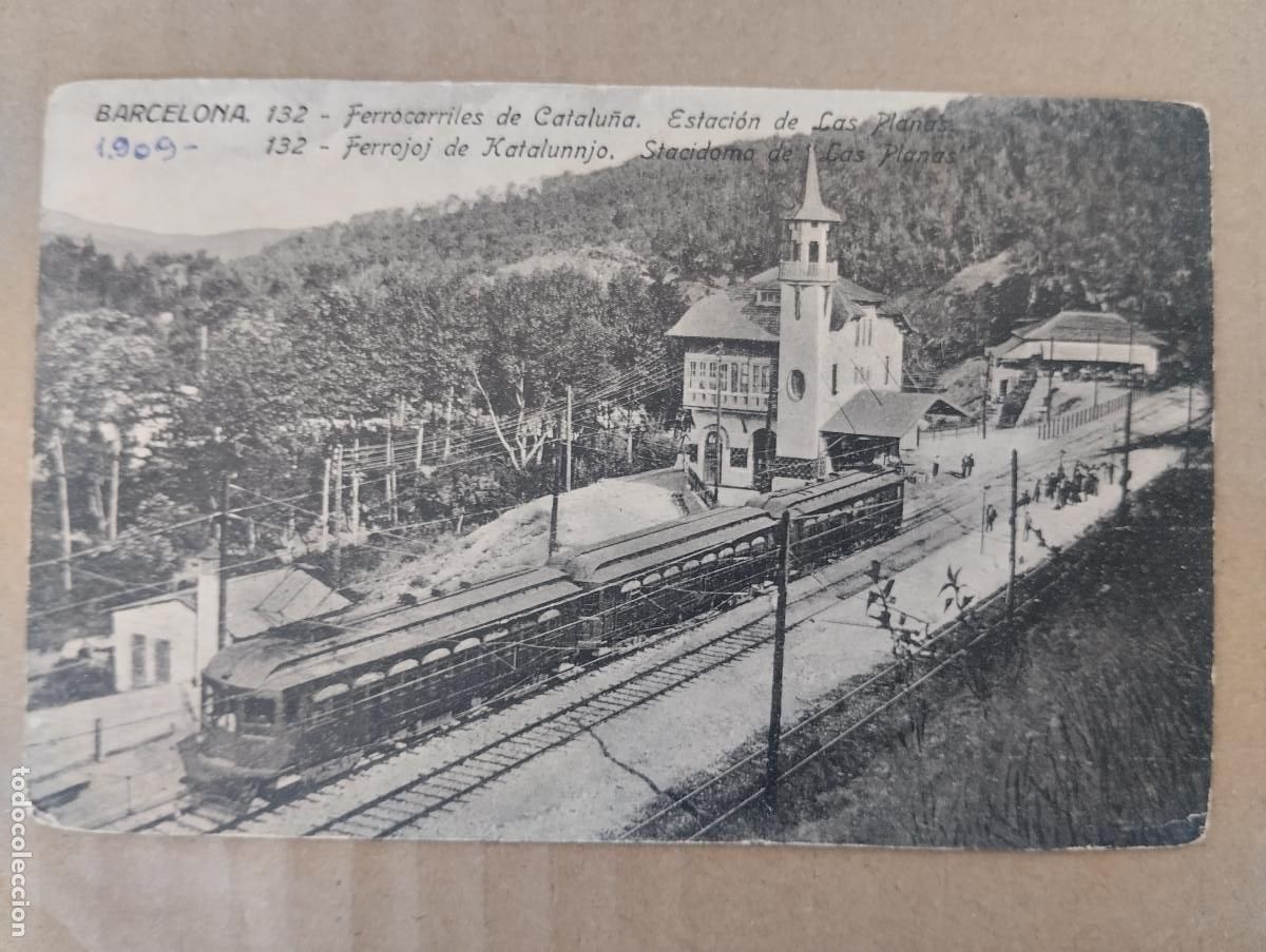 Cartoline: BARCELONA, FERROCARRILES ESTACION DE LAS PLANAS