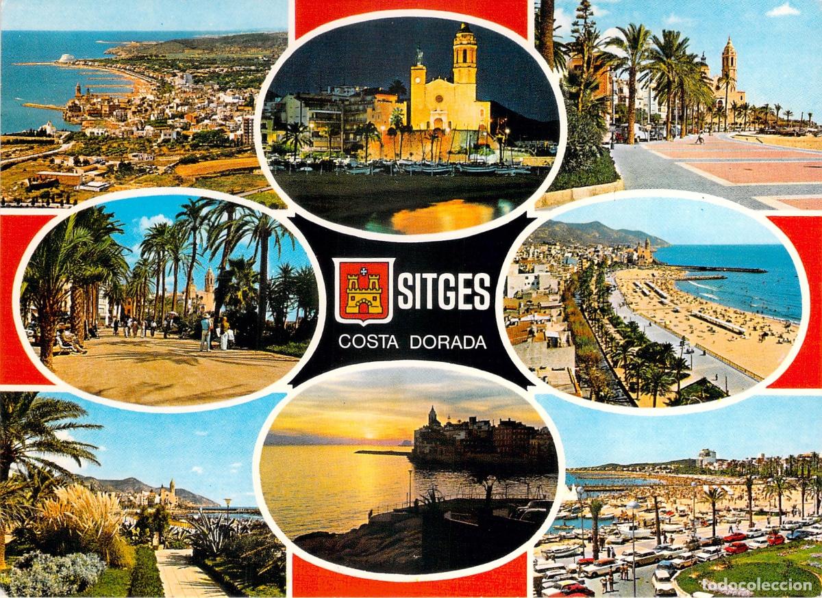 Postales: Postal de Sitges Costa Dorada Multi-vista - Foto 1
